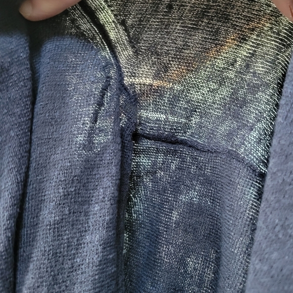 Club Monaco Lightweight 100% Linen Boat Neck Pullover Sweater Size M Purple Gray - Picture 8 of 10